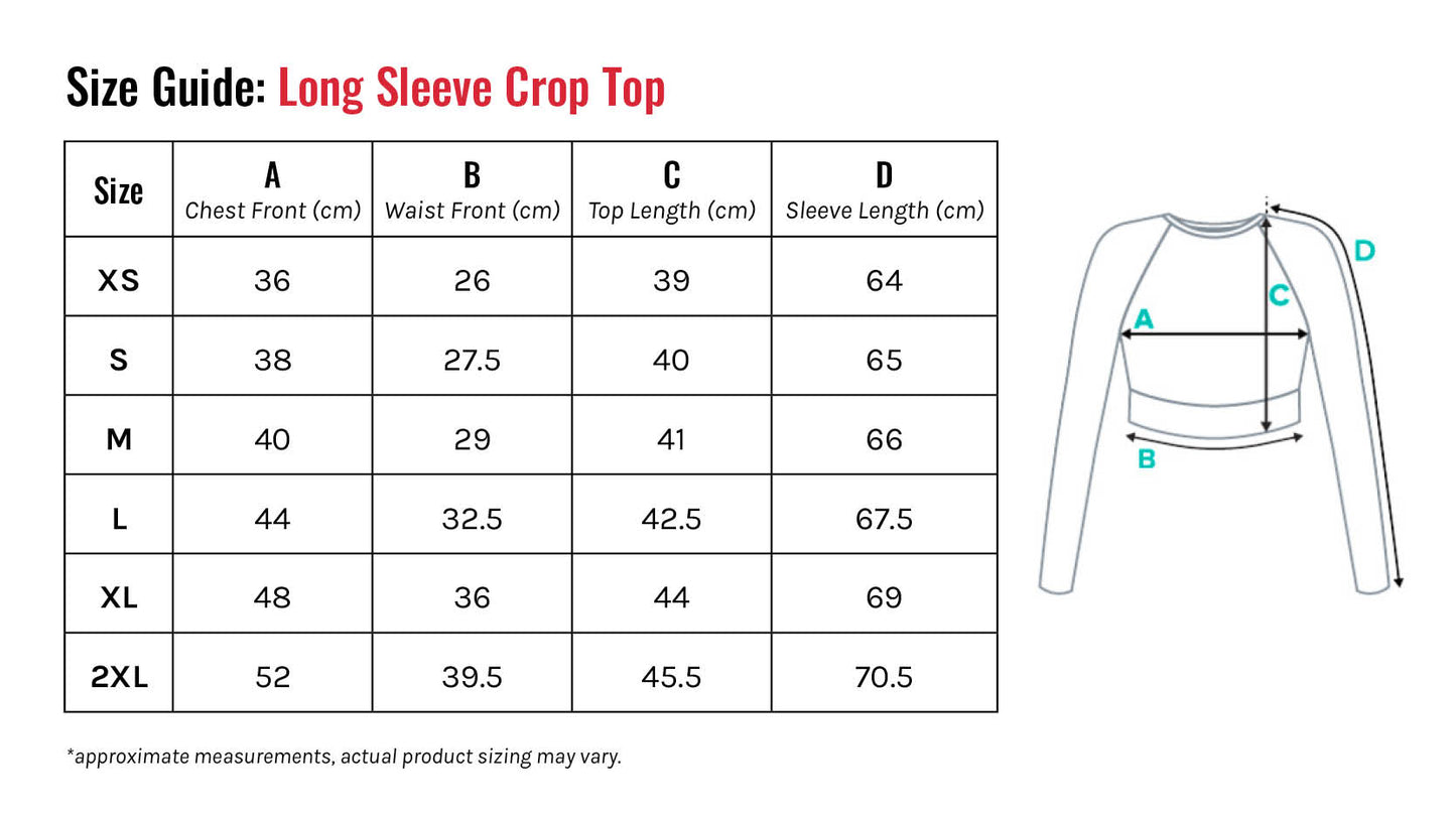 Flong & Sexible Long-Sleeve Crop Top