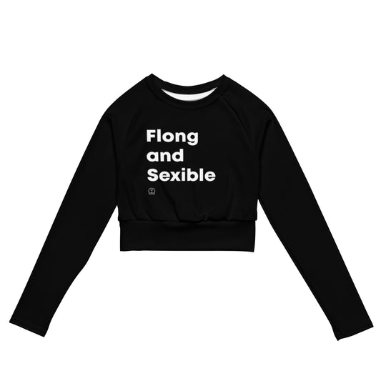 Flong & Sexible Long-Sleeve Crop Top
